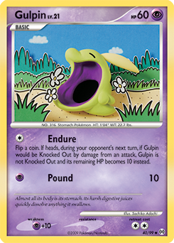 Gulpin z edície Arceus, karta č.40