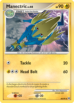 Manectric z edície Arceus, karta č.44