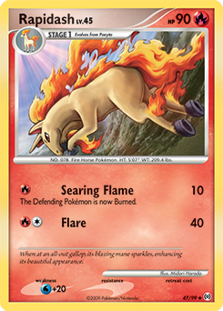 Rapidash z edície Arceus, karta č.47