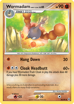 Wormadam Sandy Cloak z edície Arceus, karta č.50