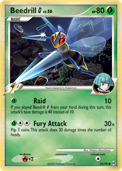 Beedrill G z edície Arceus, karta č.53