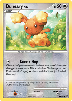 Buneary z edície Arceus, karta č.55