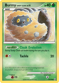 Burmy Sandy Cloak z edície Arceus, karta č.57