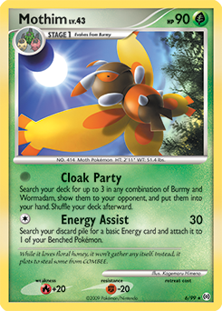 Mothim z edície Arceus, karta č.6