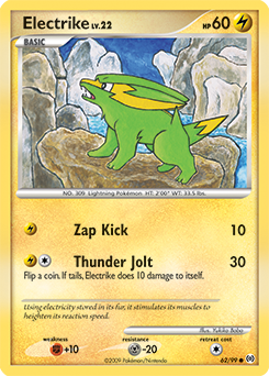 Electrike z edície Arceus, karta č.62