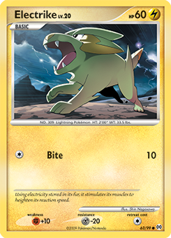 Electrike z edície Arceus, karta č.63