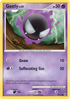 Gastly z edície Arceus, karta č.64