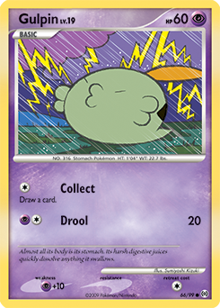 Gulpin z edície Arceus, karta č.66
