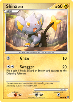 Shinx z edície Arceus, karta č.74