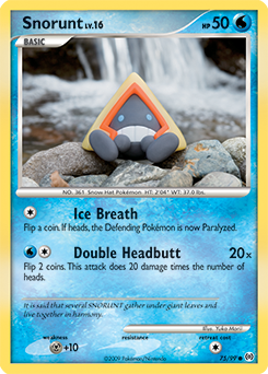 Snorunt z edície Arceus, karta č.75