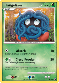 Tangela z edície Arceus, karta č.76