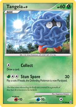 Tangela z edície Arceus, karta č.77