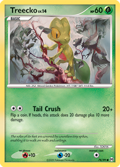 Treecko z edície Arceus, karta č.78