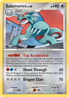 Salamence z edície Arceus, karta č.8