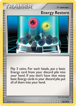 Energy Restore z edície Arceus, karta č.86