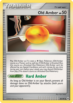 Old Amber z edície Arceus, karta č.89