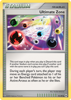 Ultimate Zone z edície Arceus, karta č.91