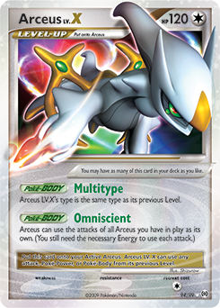 Arceus LV.X z edície Arceus, karta č.94
