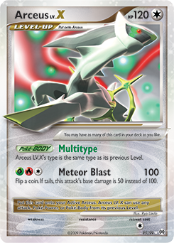 Arceus LV.X z edície Arceus, karta č.95