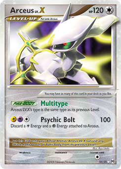 Arceus LV.X z edície Arceus, karta č.96