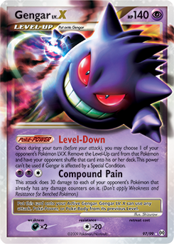 Gengar LV.X z edície Arceus, karta č.97