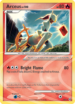 Arceus z edície Arceus, karta č.AR3