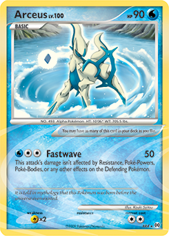 Arceus z edície Arceus, karta č.AR4