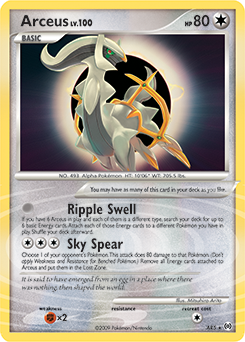 Arceus z edície Arceus, karta č.AR5