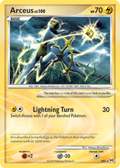 Arceus z edície Arceus, karta č.AR6