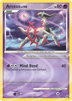 Arceus z edície Arceus, karta č.AR7
