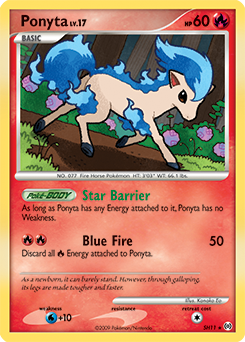 Ponyta, ukážková karta