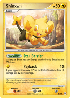 Shinx z edície Arceus, karta č.SH12