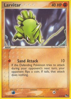 Larvitar z edície POP Series 1, karta č.11