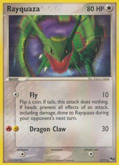 Rayquaza z edície POP Series 1, karta č.3