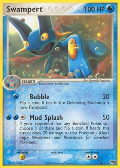 Swampert z edície POP Series 1, karta č.5
