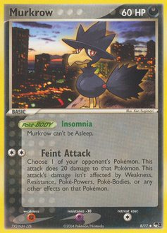 Murkrow z edície POP Series 1, karta č.8