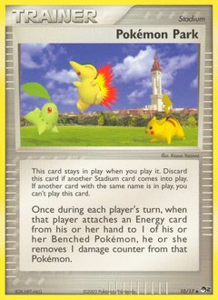 Pokémon Park z edície POP Series 2, karta č.10