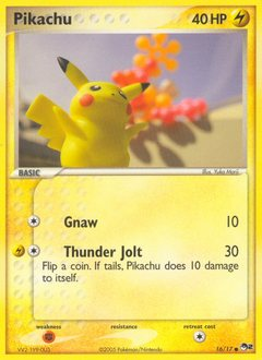 Pikachu z edície POP Series 2, karta č.16