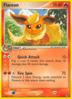 Flareon z edície POP Series 3, karta č.2