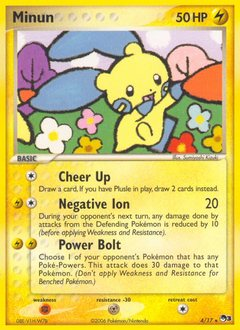 Minun z edície POP Series 3, karta č.4