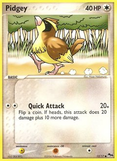 Pidgey z edície POP Series 4, karta č.12