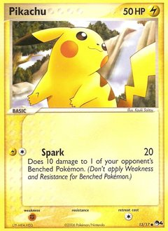 Pikachu z edície POP Series 4, karta č.13