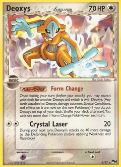 Deoxys δ z edície POP Series 4, karta č.2
