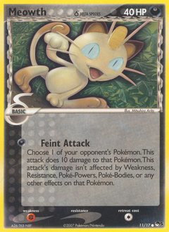 Meowth δ z edície POP Series 5, karta č.11