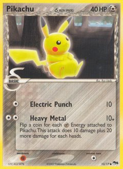 Pikachu δ z edície POP Series 5, karta č.13