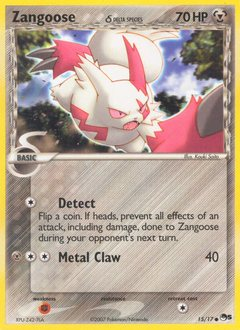 Zangoose δ z edície POP Series 5, karta č.15