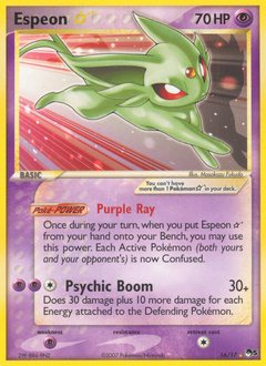 Espeon ★ z edície POP Series 5, karta č.16