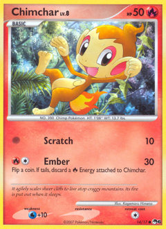 Chimchar z edície POP Series 6, karta č.14