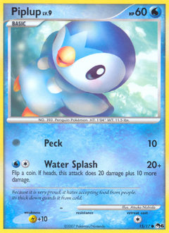 Piplup z edície POP Series 6, karta č.15
