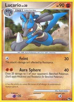 Lucario z edície POP Series 6, karta č.2